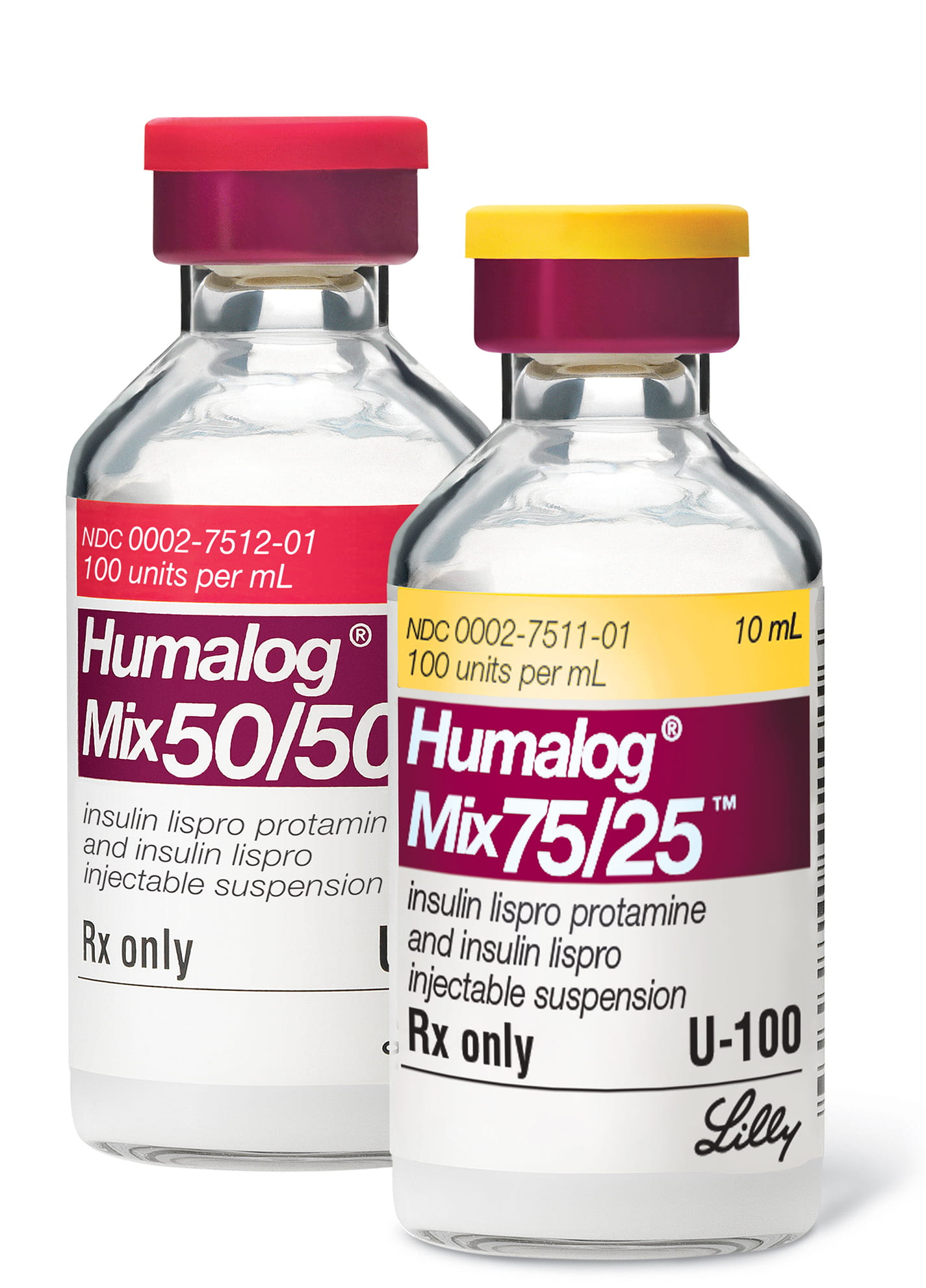 Humalog Mix50/50 and Humalog Mix75/25 insulin vials