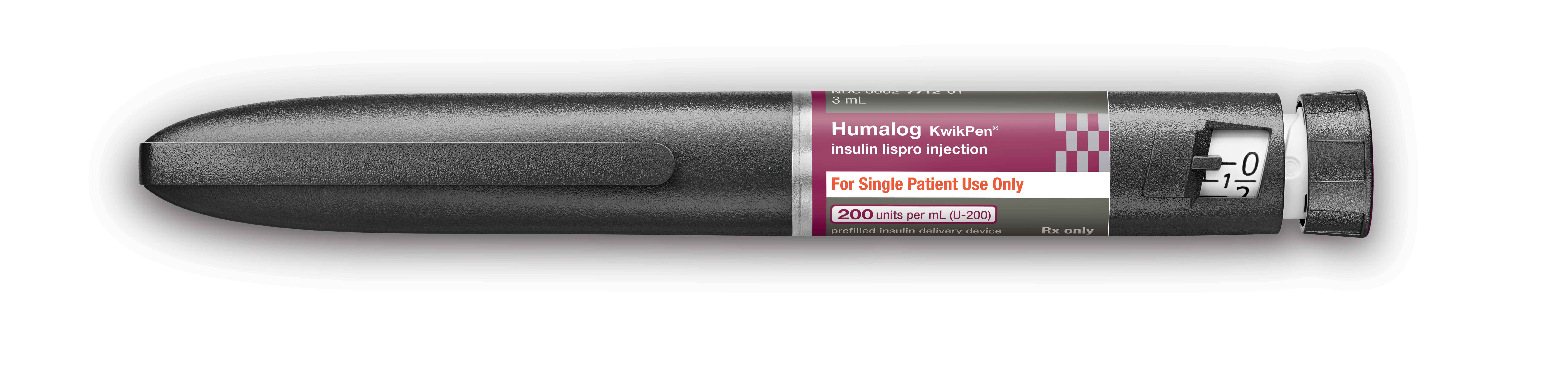 Humalog U-200 KwikPen insulin injector