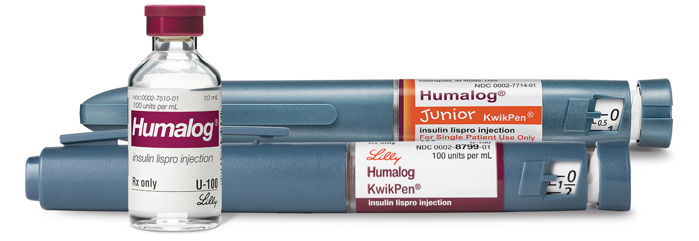 Humalog vial and KwikPens